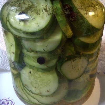 Maple Syrup Glazed Pickled Cucumbers