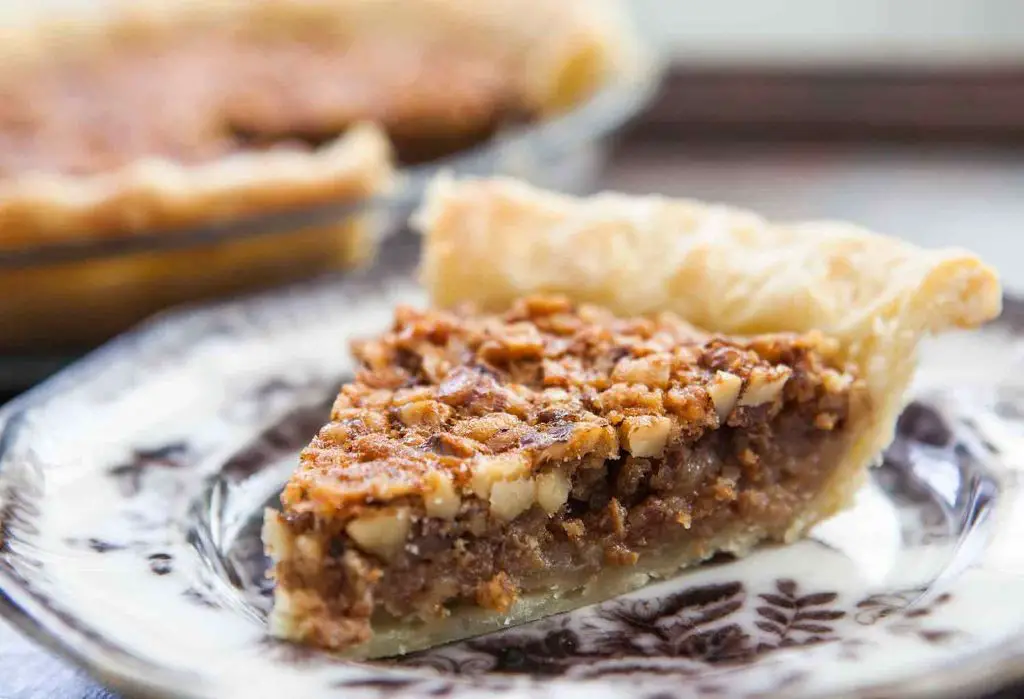 Maple Walnut Pie with Caramel Drizzle