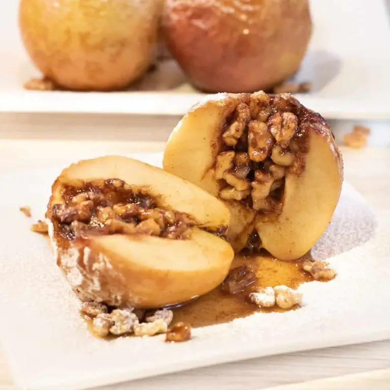 Maple Walnut Stuffed Baked Apples
