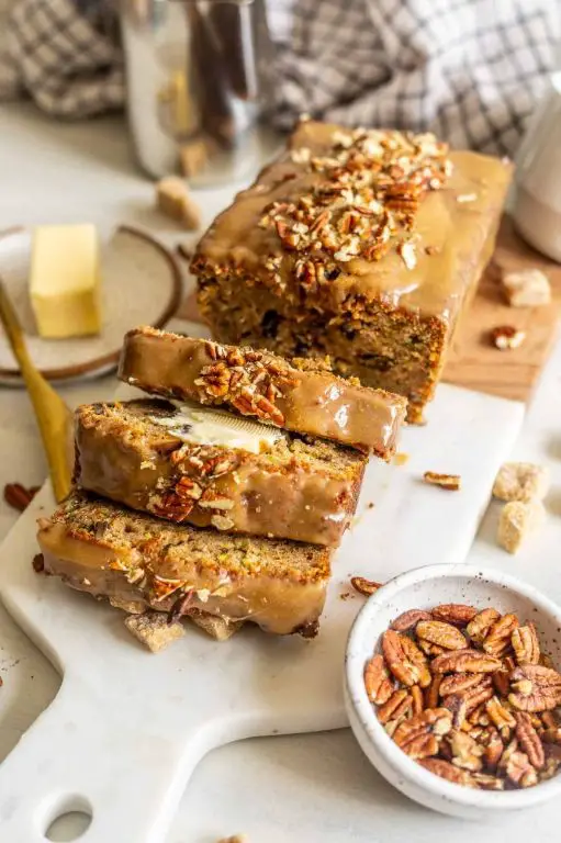 Maple Zucchini Cake with Pecan Crust