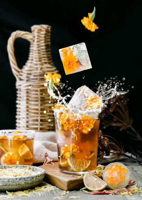 Marigold and Citrus Infused Water