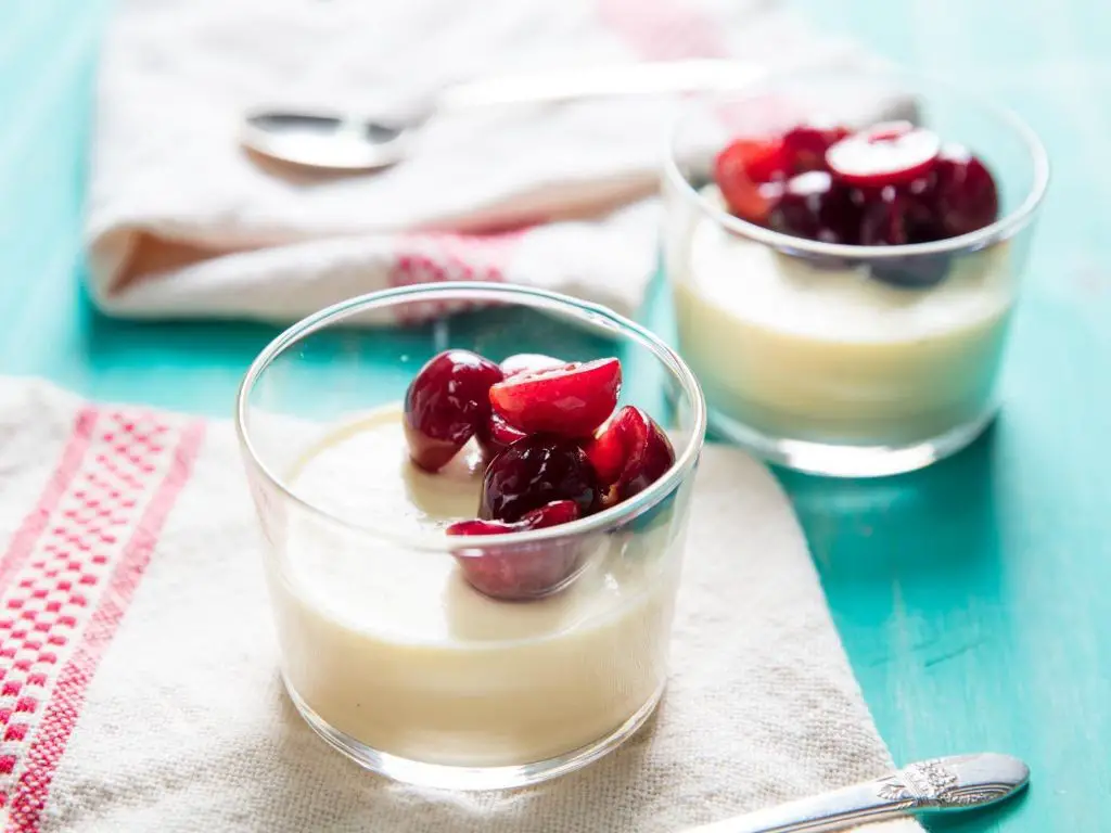 Marzipan and Vanilla Panna Cotta