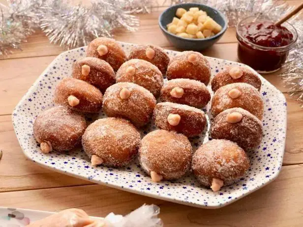 Marzipan-Coated Donuts