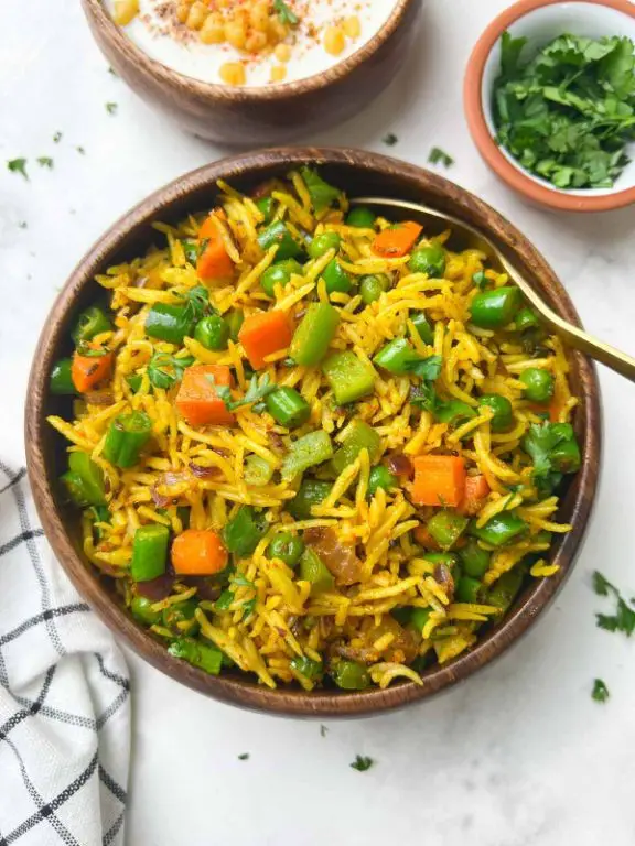 Masala Rice with Leftover Rice
