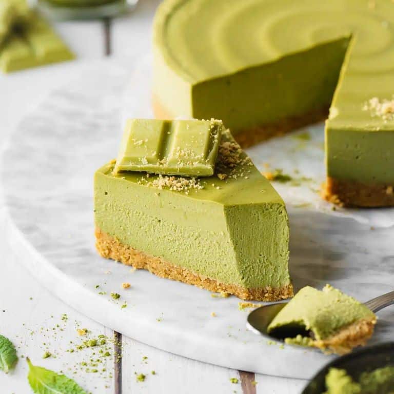 Matcha Green Tea No-Bake Cheesecake