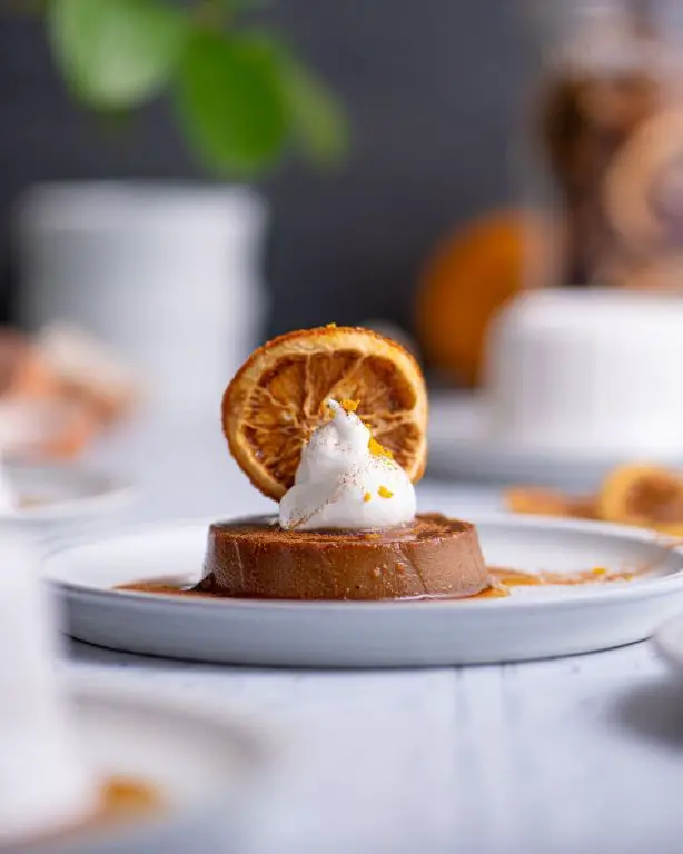 Media Crema Chocolate Flan