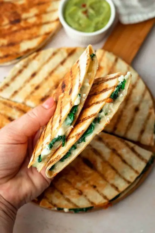 Media Crema Spinach Quesadillas