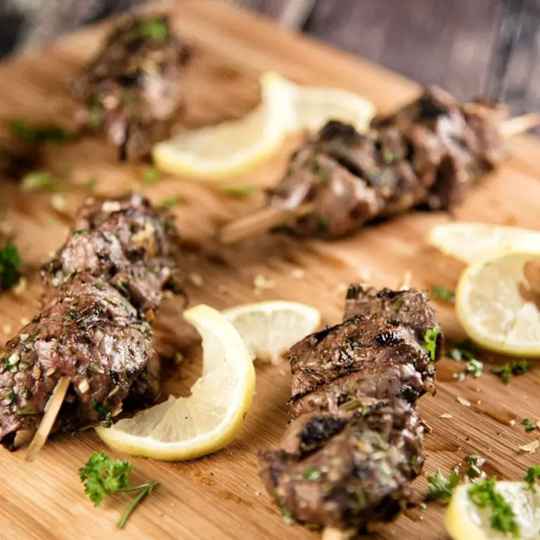 Mediterranean Beef Kabobs with Lemon Herb Marinade