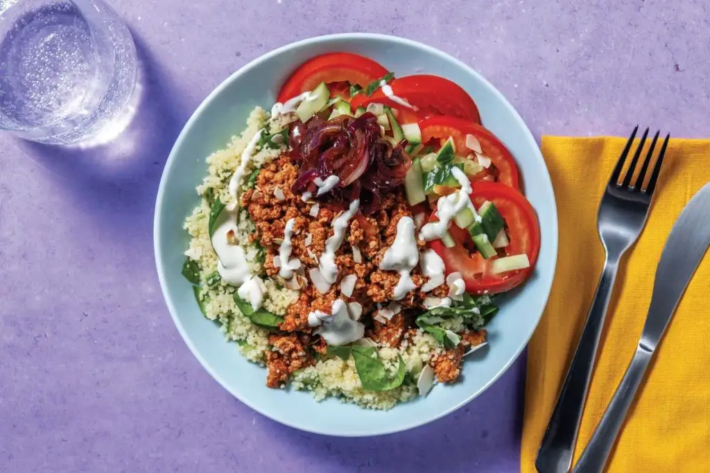 Mediterranean Beef and Couscous Bowl