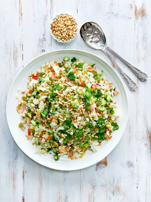 Mediterranean Cauliflower Rice Salad
