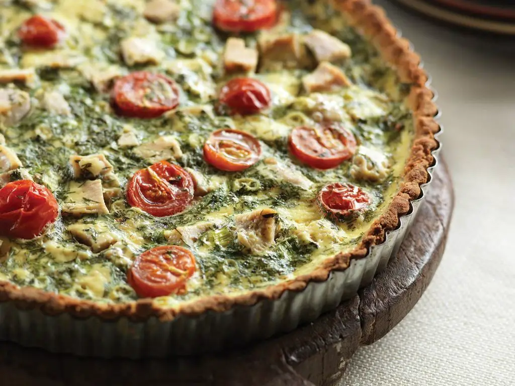 Mediterranean Chicken Quiche