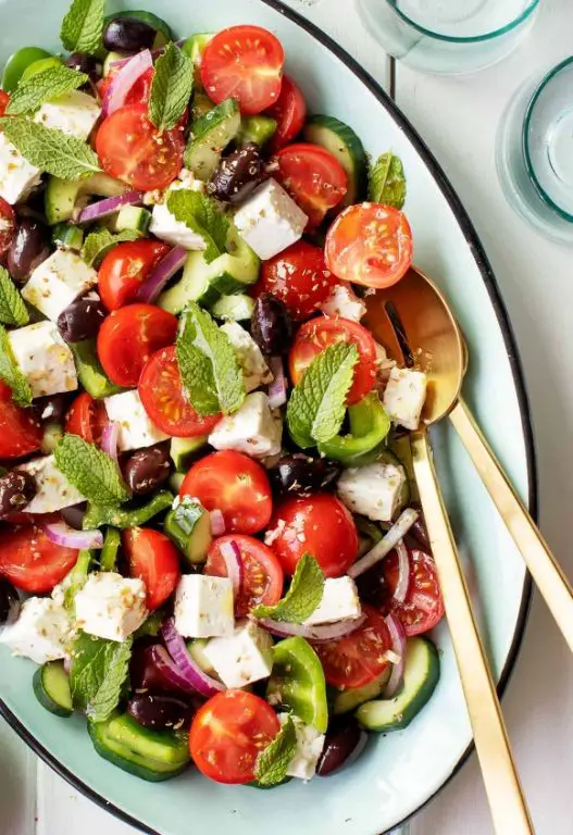 Mediterranean Greek Salad with Feta