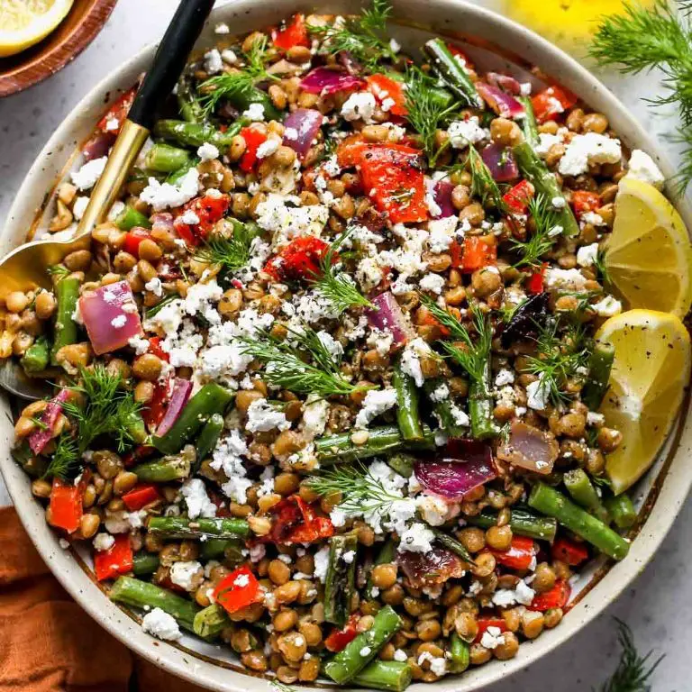 Mediterranean Instant Pot Lentil Salad