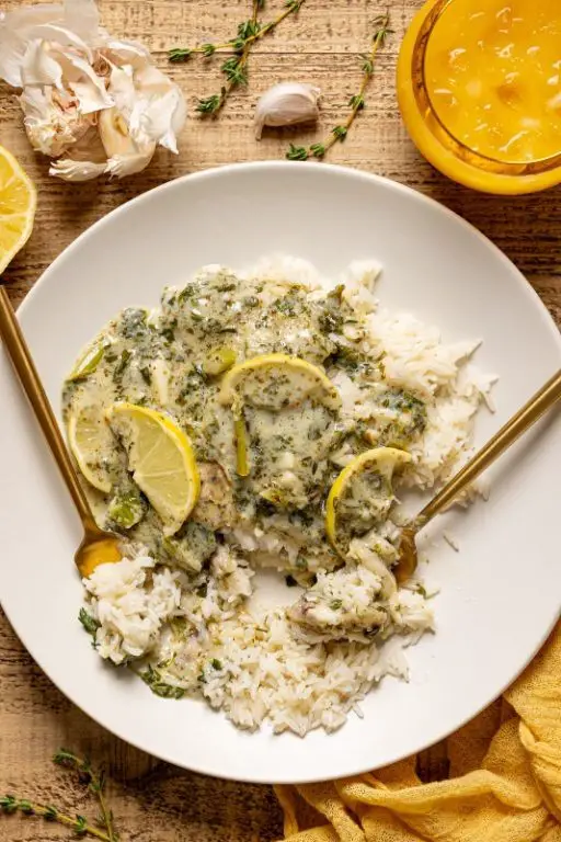 Mediterranean Tilapia and Lemon Herb Rice