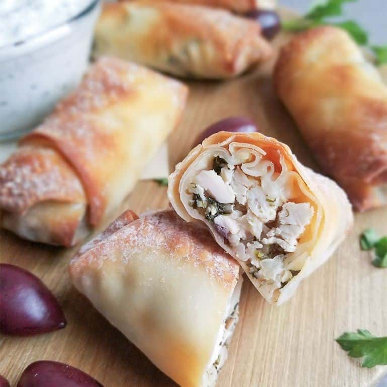 Mediterranean Veggie Egg Rolls