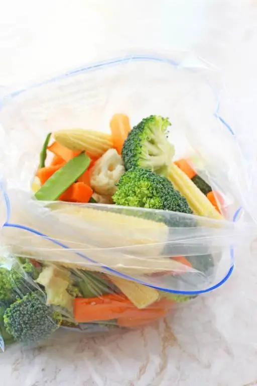 Mediterranean Veggie Ziplock Steamer Bag
