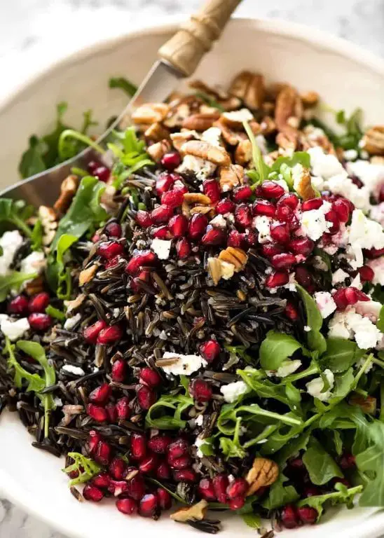 Mediterranean Wild Rice Salad with Feta