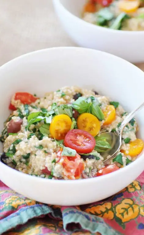 Mediterranean-Inspired Olive and Feta Oatmeal