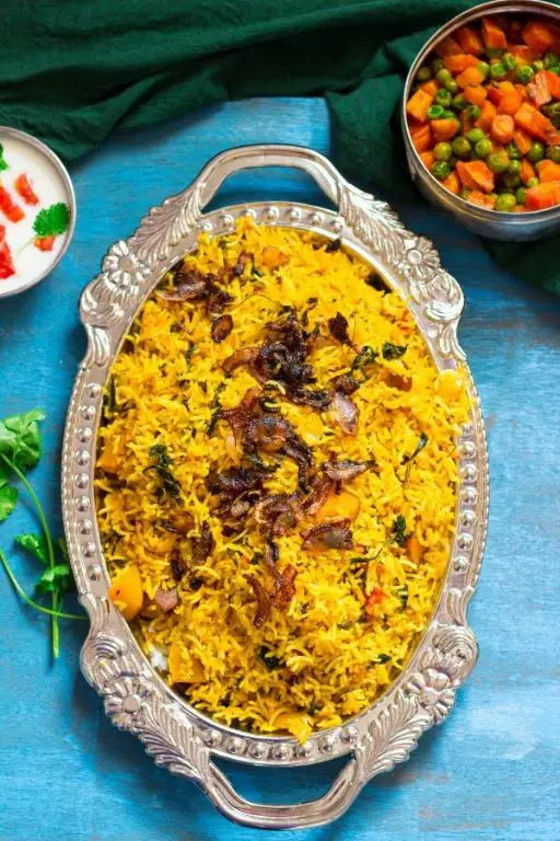 Methi Biryani with Saffron Infusion
