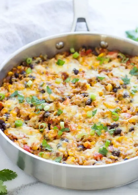 Mexican Rice Casserole with Black Beans