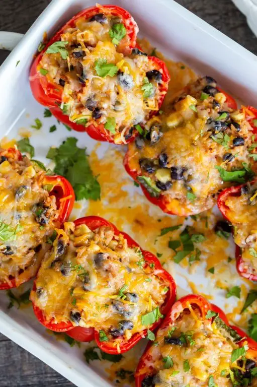 Mexican Rice Stuffed Bell Peppers
