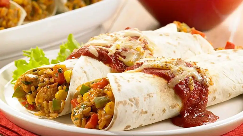 Mexican Rice and Chicken Enchiladas