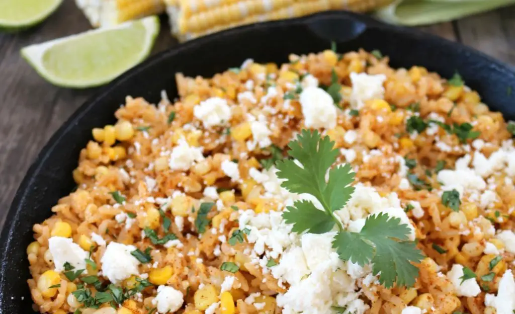 Mexican Street Corn Rice Skillet