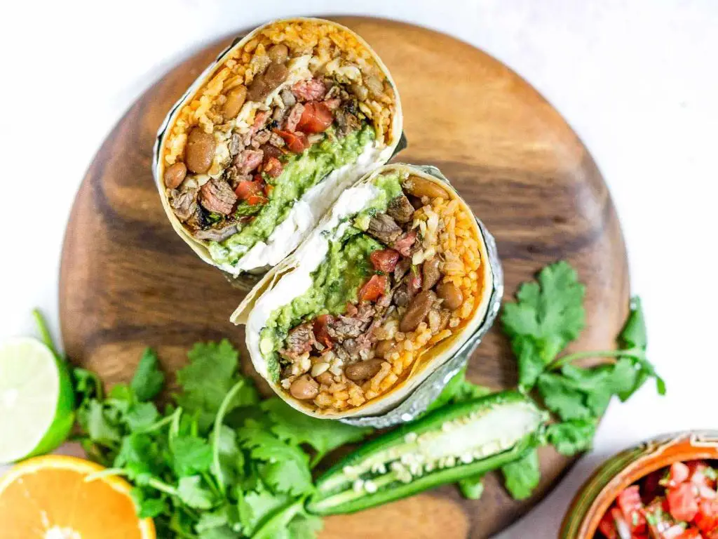 Mexican Street-Style Beef Burrito
