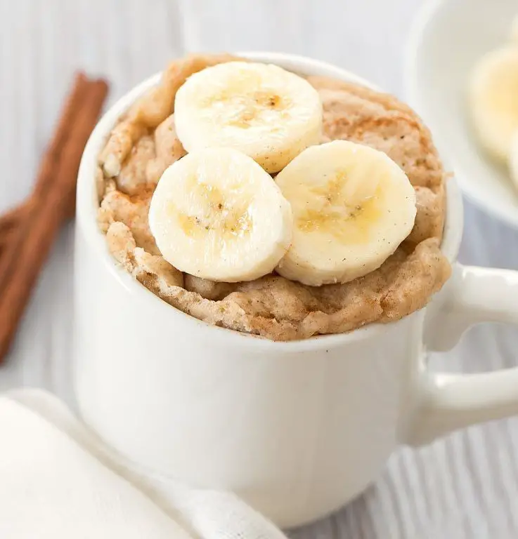 Microwave Banana Bread Mug Cake