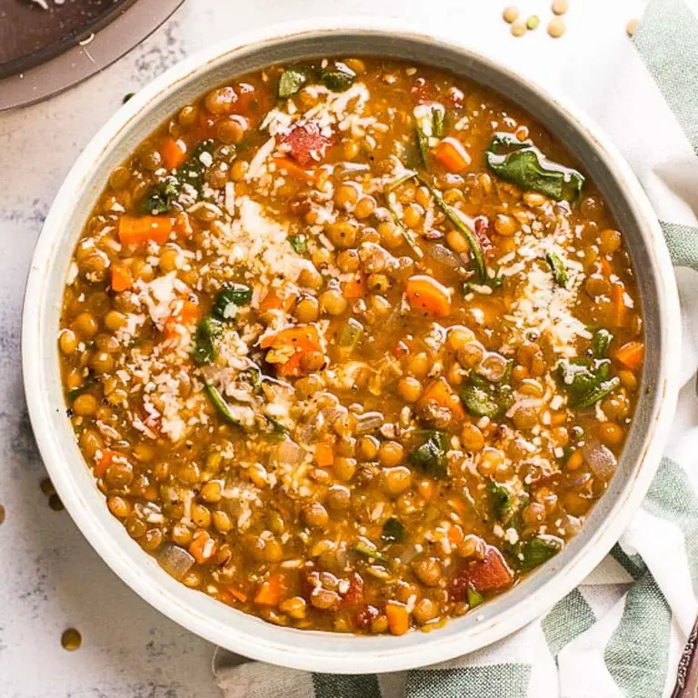 Microwave Pressure Cooker Lentil Soup