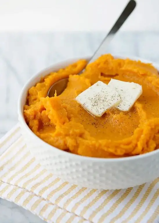 Microwave Pressure Cooker Sweet Potato Mash