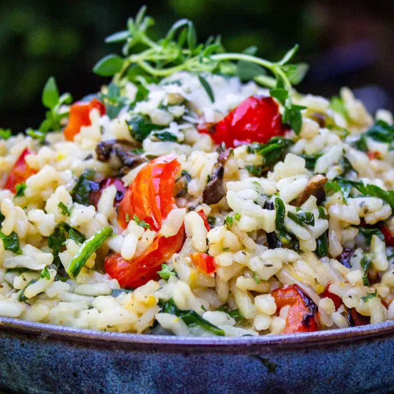 Microwave Pressure Cooker Vegetable Risotto