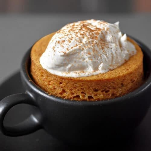 Microwave Pumpkin Spice Mug Cake