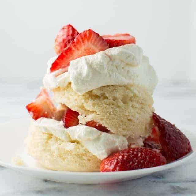 Microwave Strawberry Shortcake