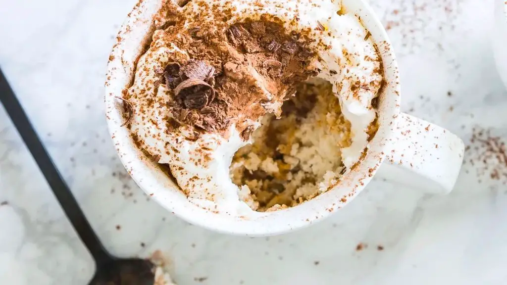 Microwave Tiramisu Mug Cake