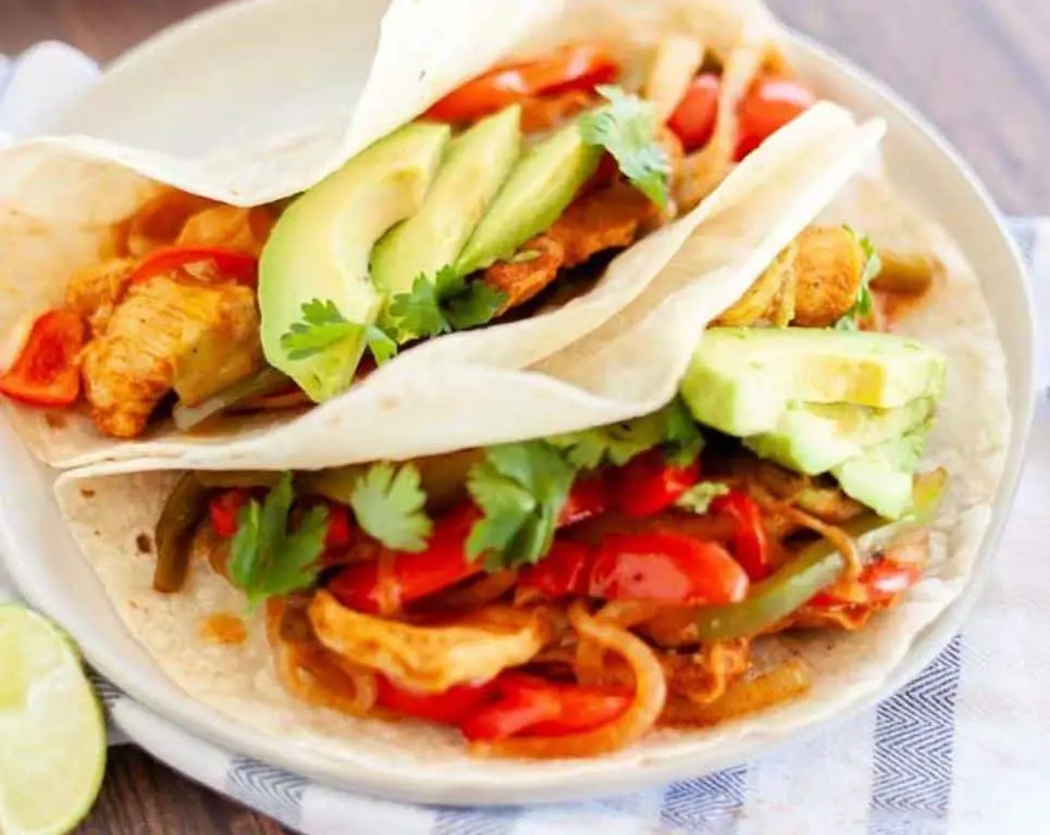 Microwaved Chicken Fajitas
