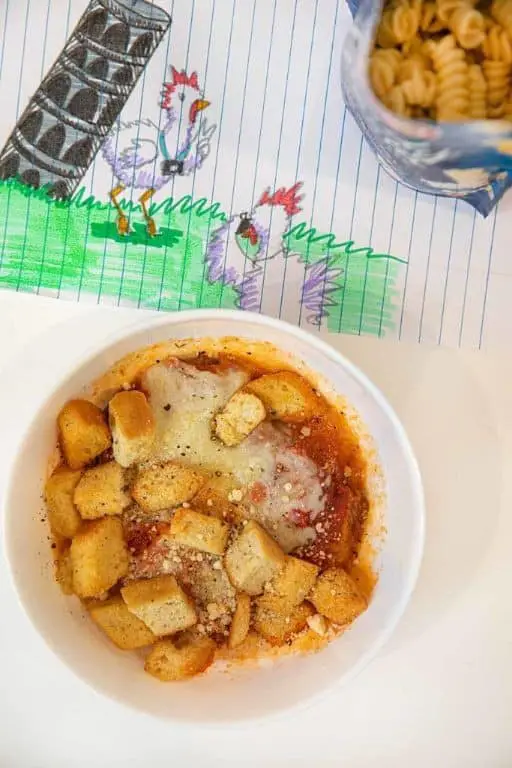 Microwaved Chicken Parmesan