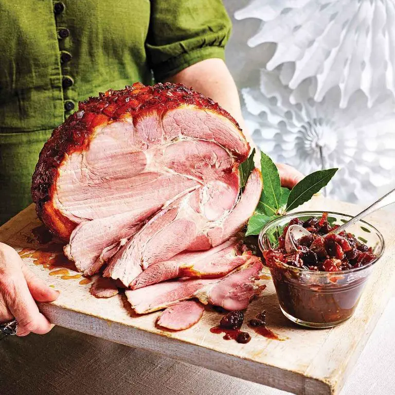 Mincemeat and Brandy Glazed Ham