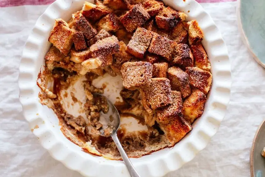 Mincemeat and Caramel Bread Pudding