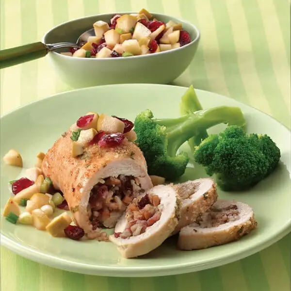 Mincemeat and Cranberry Stuffed Chicken Breast