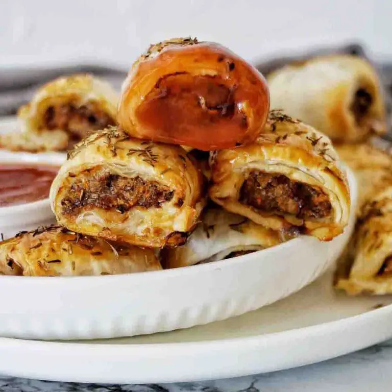 Mincemeat and Sausage Rolls with Puff Pastry