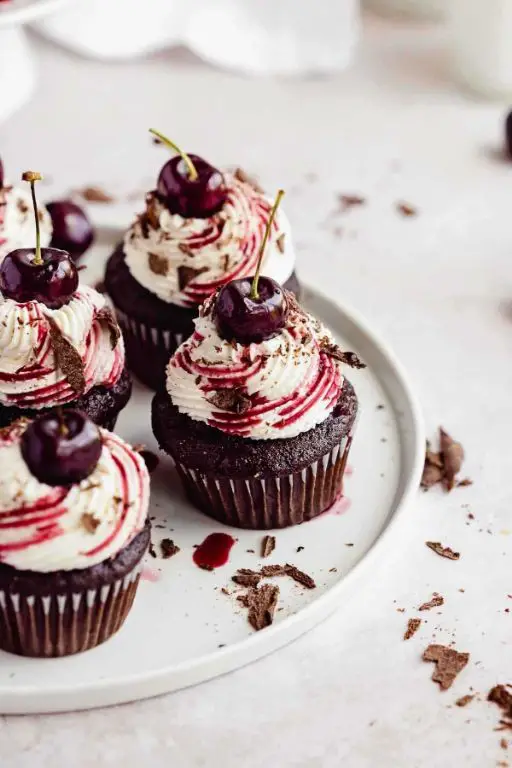 Mini Black Forest Gateau Cupcakes