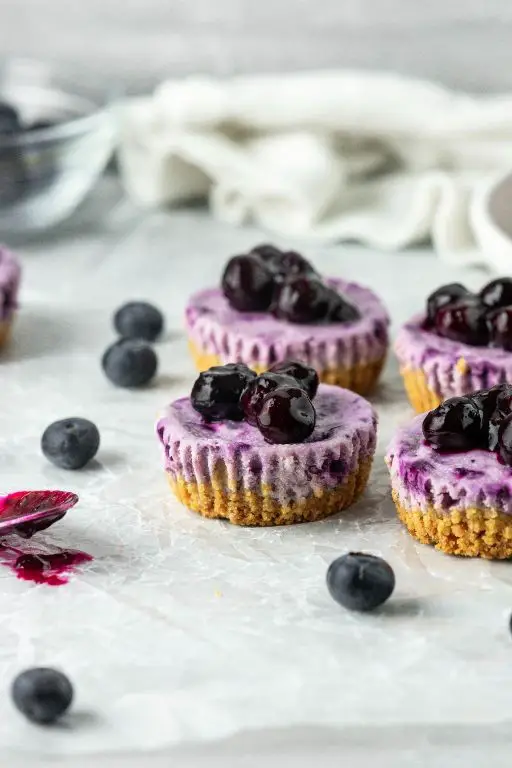 Mini Blueberry Cheesecake Bites