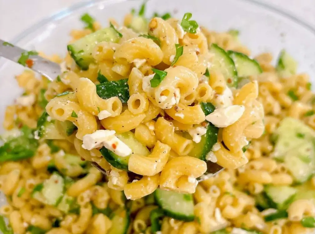 Mini Cucumber and Lemon Herb Pasta Salad