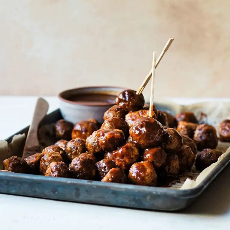 Mini Meatballs with BBQ Glaze