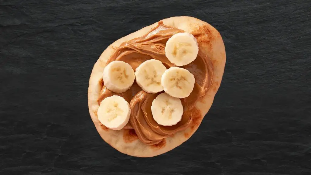 Mini Naan with Peanut Butter and Banana