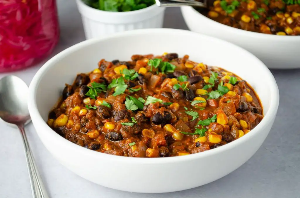 Mini Pepper Chili with Beans and Corn