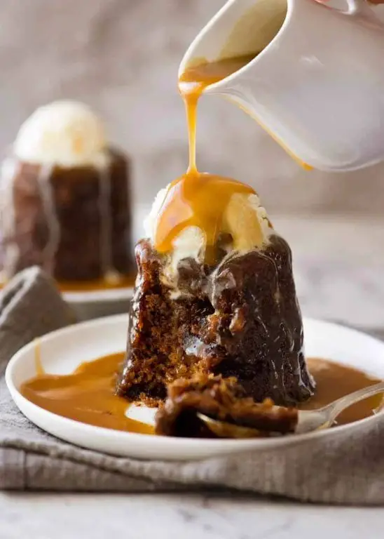 Mini Sticky Toffee Puddings with Caramel Drizzle