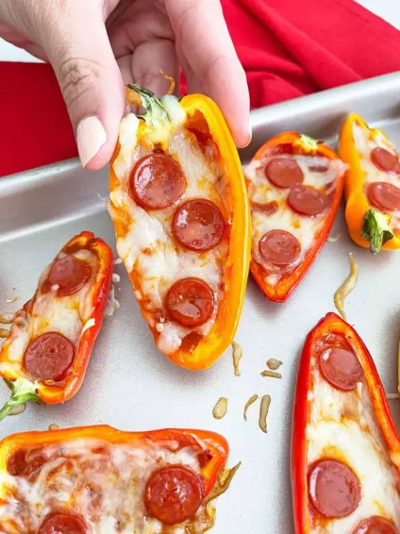 Mini Sweet Pepper Pizza Bites