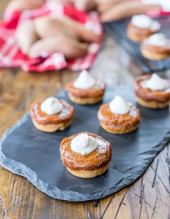 Mini Vegan Sweet Potato Pies with Cashew Frosting